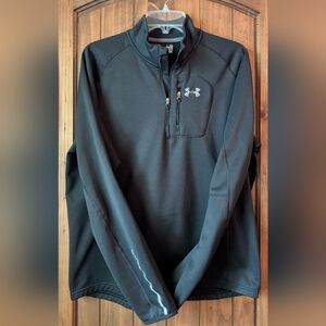 Under Armour Men's (Lg) Black 1/4 Zip Performance Jacket
